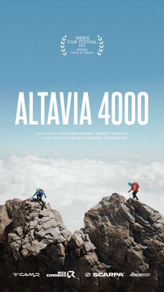 Locandina del film "Altavia 4000", di Luca Matassoni e Marco Tonolli