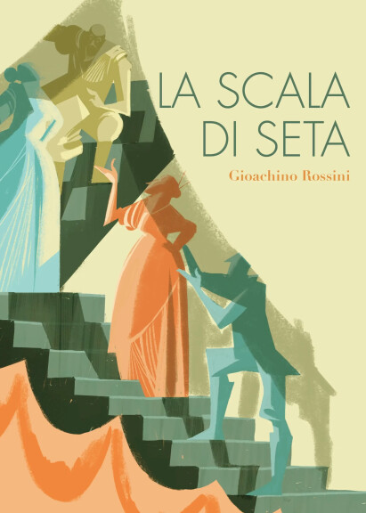 Locandina "La scala di seta", produzione del Teatro comunale di Bologna