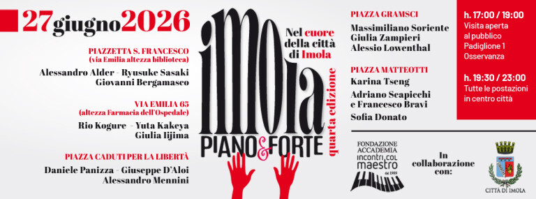 Luoghi e pianisti di Imola Piano e Forte 2026