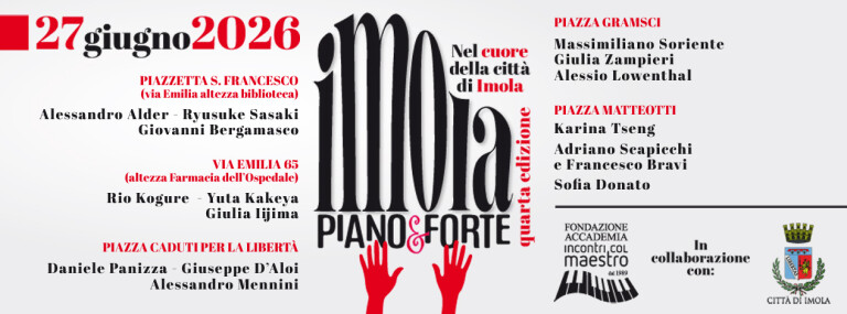Luoghi e pianisti di Imola Piano e Forte 2026