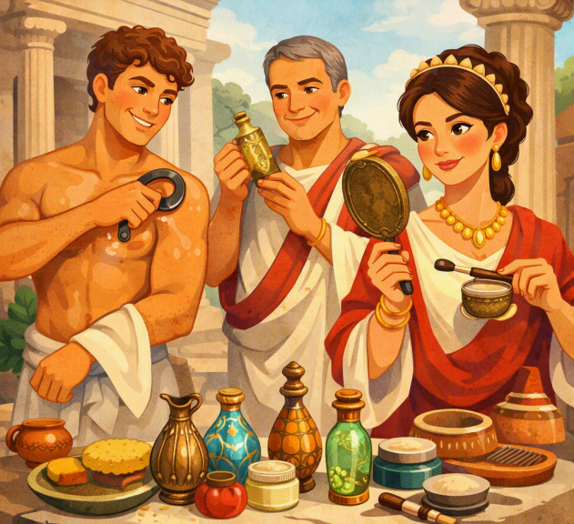 copertina di Mens sana in corpore sano. La beauty routine al tempo dei Romani