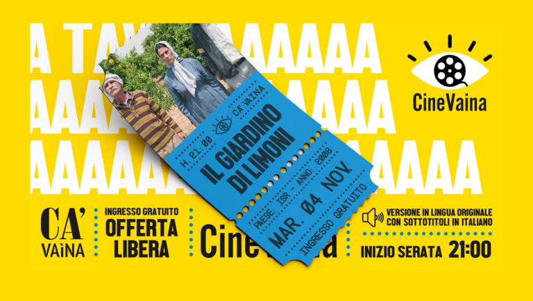 copertina di CineVaina: "Il Giardino dei Limoni" di Eran Riklis