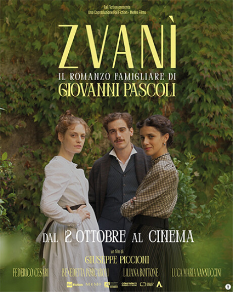 Locandina del film "Zvanì - Il romanzo famigliare di Giovanni Pascoli"