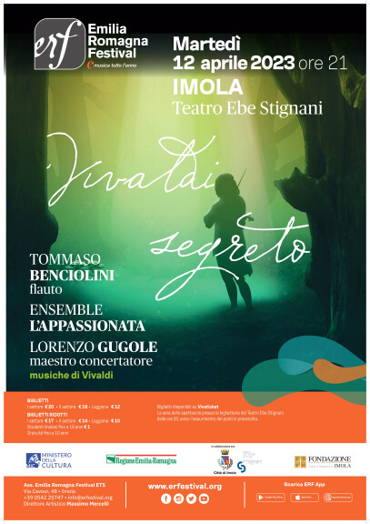 Locandina "Vivaldi Segreto" del 12 aprile 2023 a Imola