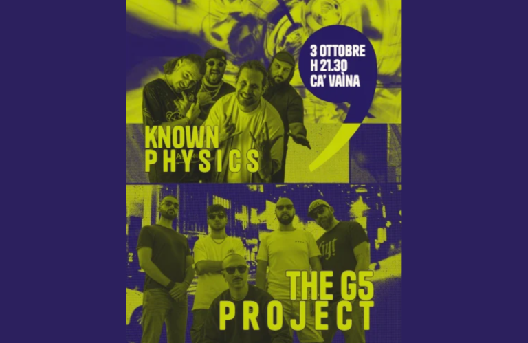 immagine di knowkn physics + the g5 project live