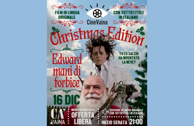 immagine di CineVaina Christmas Edition: "Edward mani di forbice" di Tim Burton